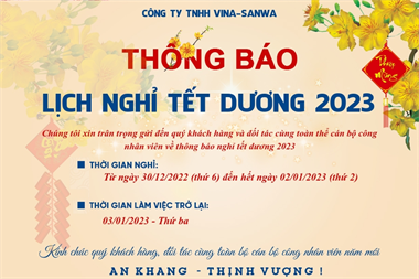 Thông báo nghỉ tết dương 2023